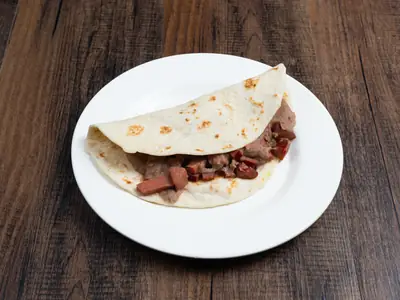 Foto: salchicha y frijol